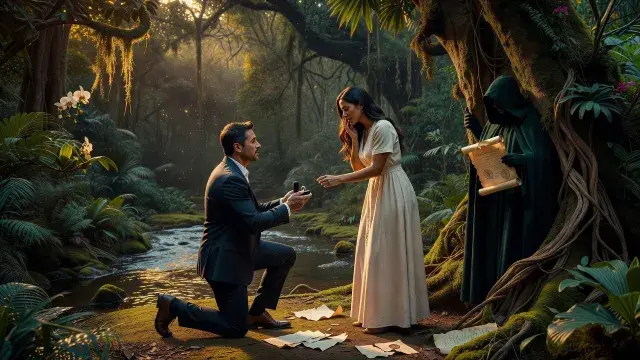 Uma proposta de casamento emocionante e segredos de realeza revelados na mata!
